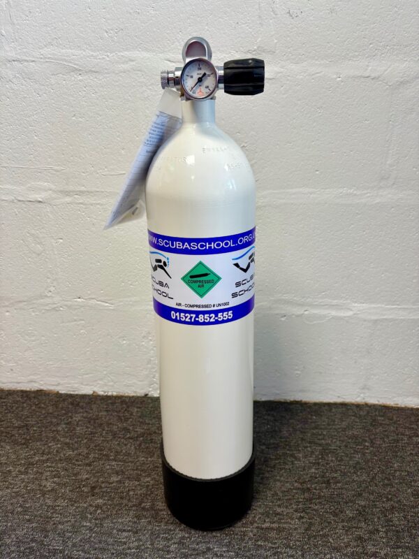 7L Steel 300 Bar Gun Cylinder with Gauge and New Test Certificate Like New  (05270)   JUST SOLD 16/08/25
