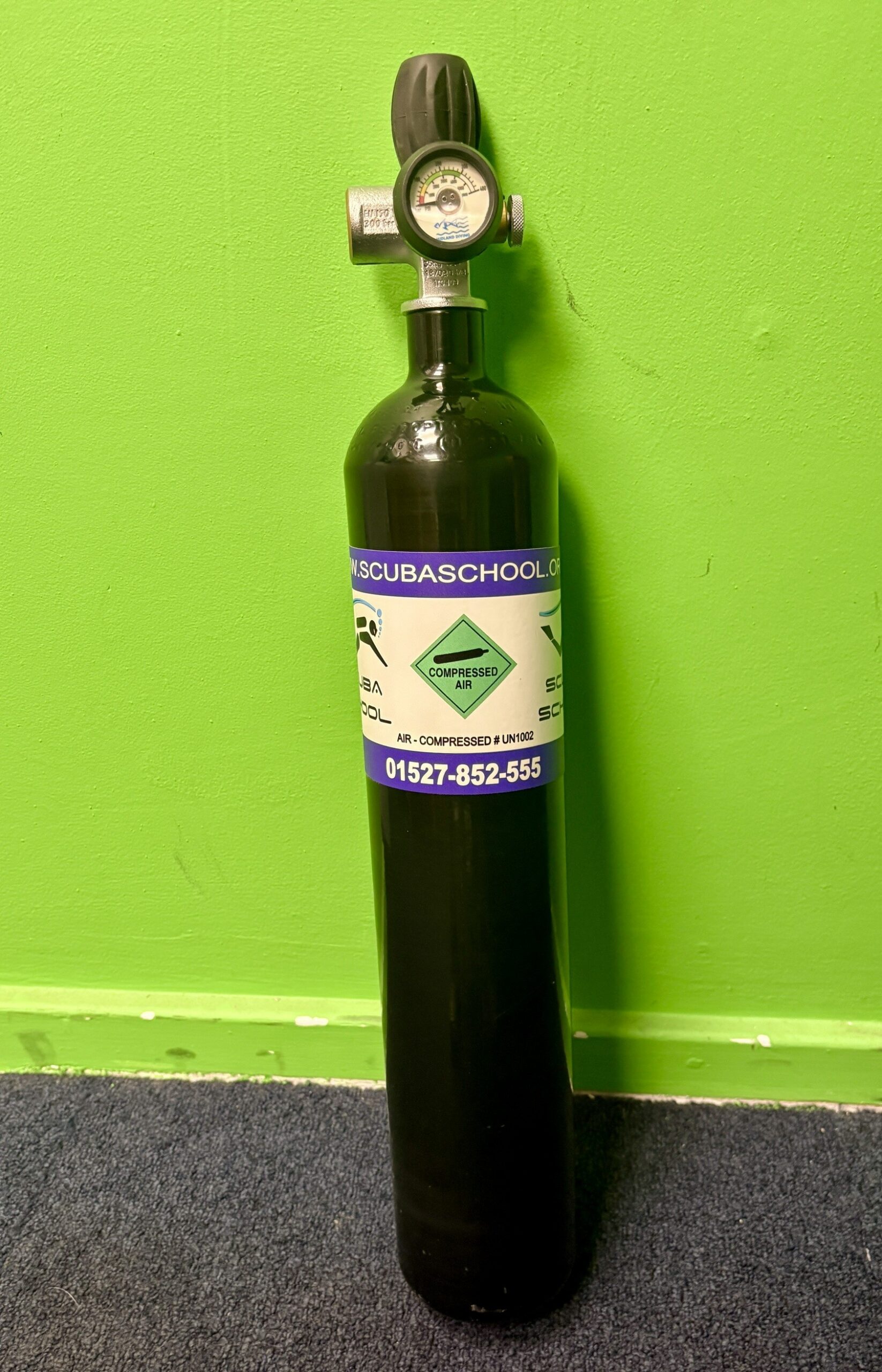 3L Steel 300 Bar Gun Cylinder with New Test Certificate CRC613 Really Good Condition