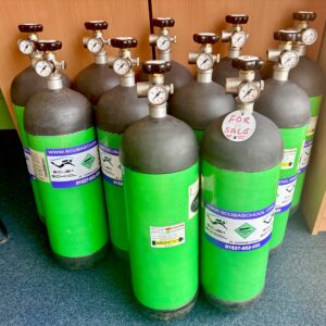 6.9L Carbon Fibre,  300 Bar Gun Cylinder with New Test Certificate & Brand New Valves.